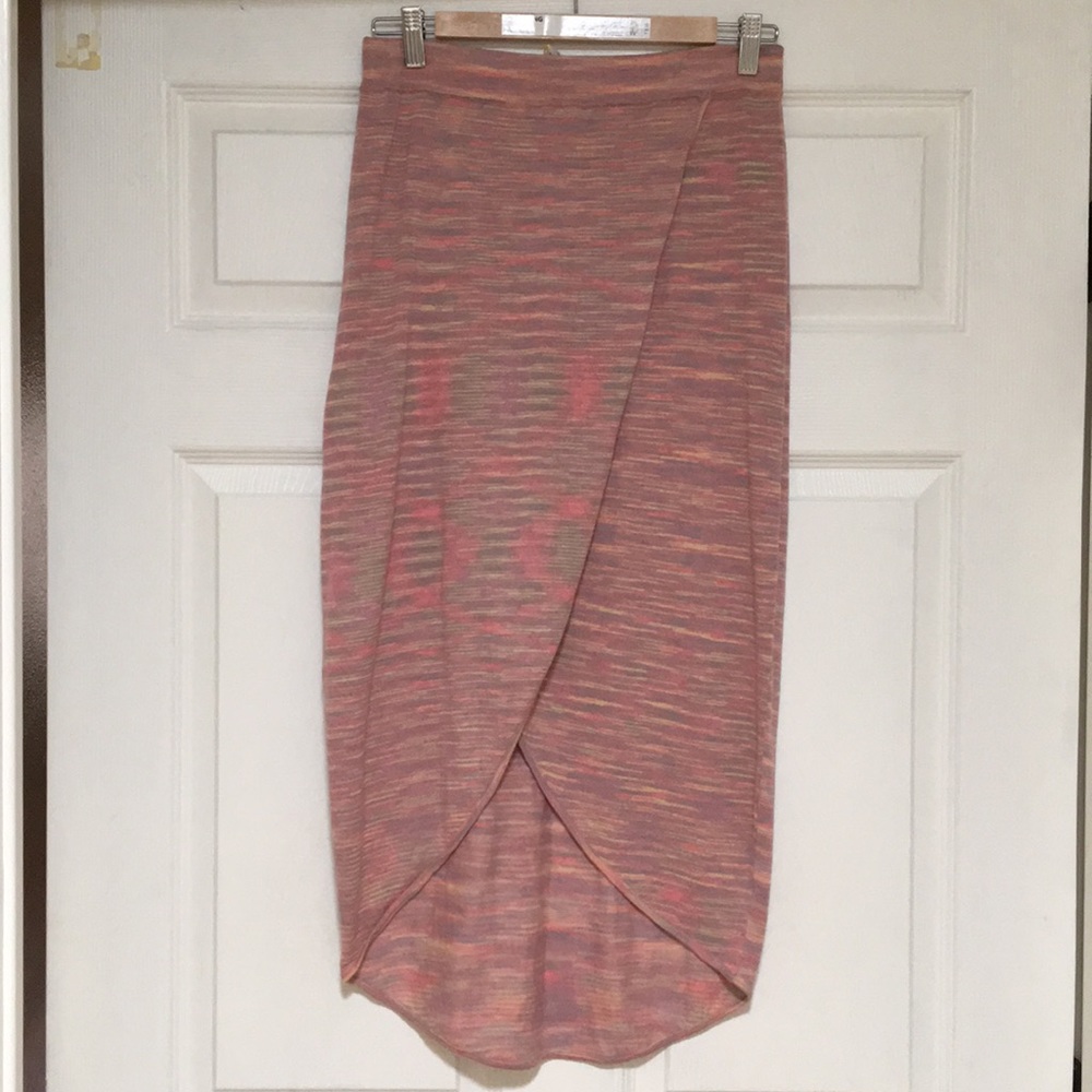 BCBGeneration asymmetrical skirt wrap midi